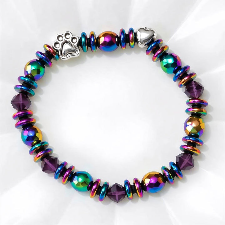 Bransoletka magnetyczna z zawieszką w kształcie łapki