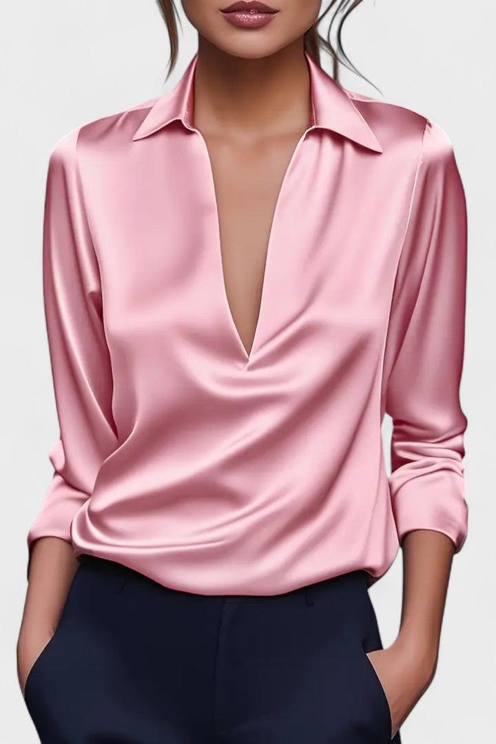 Nadia - Luxurious V-neck Blouse