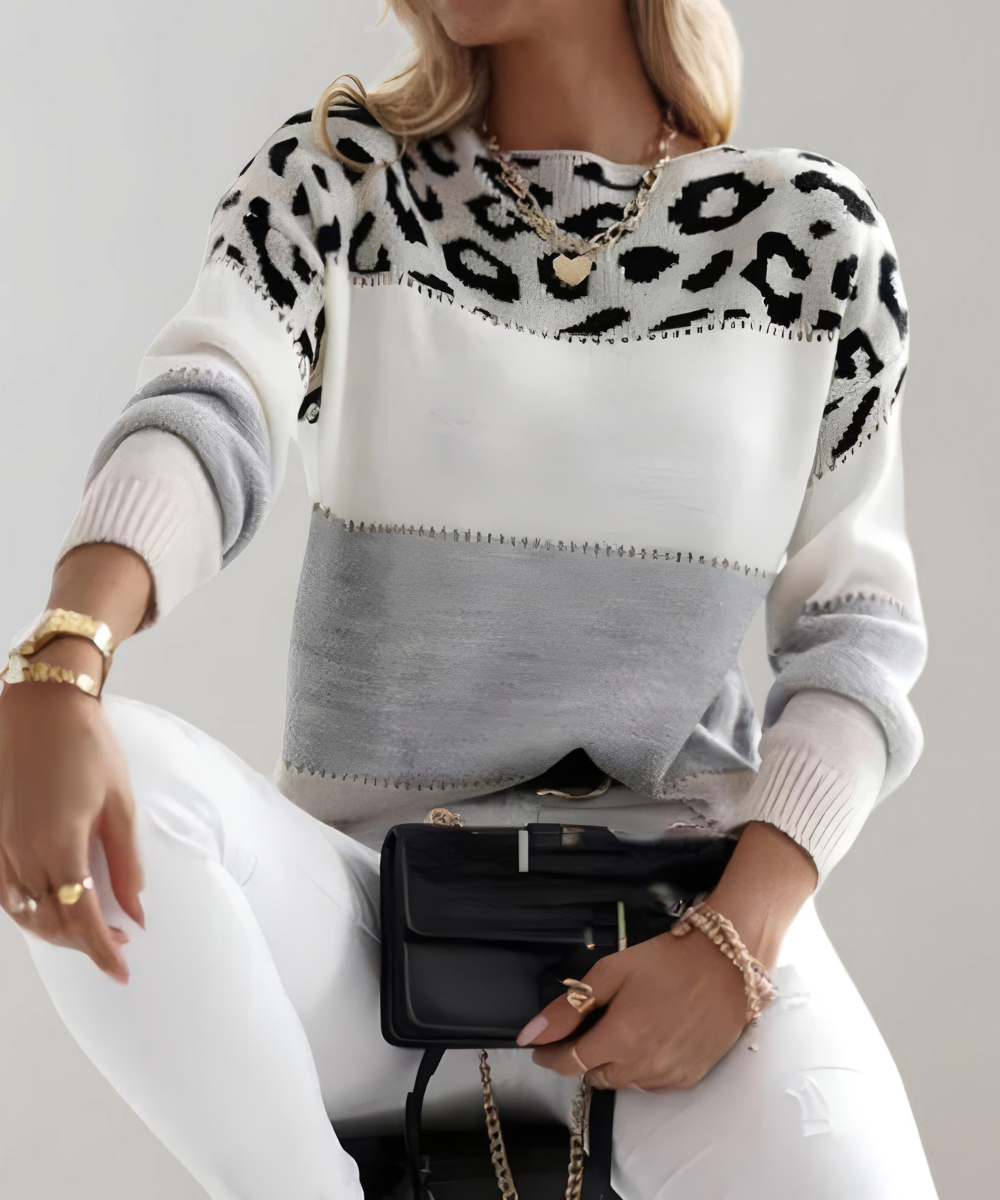 Avora Lyon | Leopard Elegance Sweater