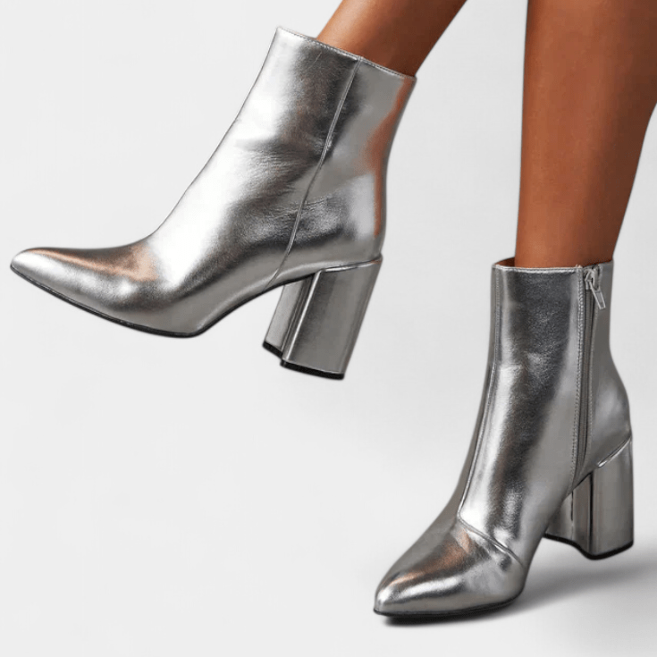 Ralica™ | Silver Knee-High Boots