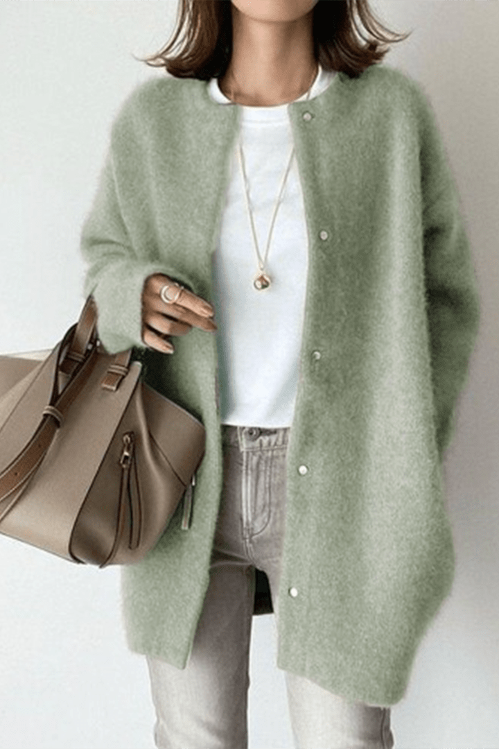 Różowy Sweter Kardigan