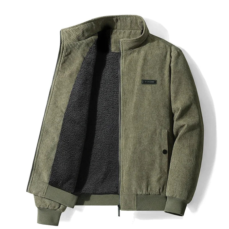 Udo | cord jacket with fleece lining
