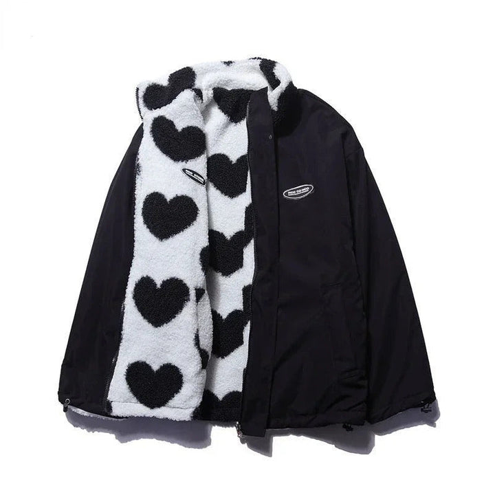 Alma | Reversible jacket with hearts