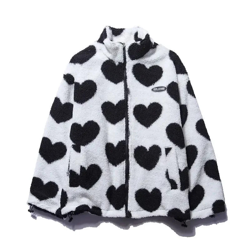Alma | Reversible jacket with hearts