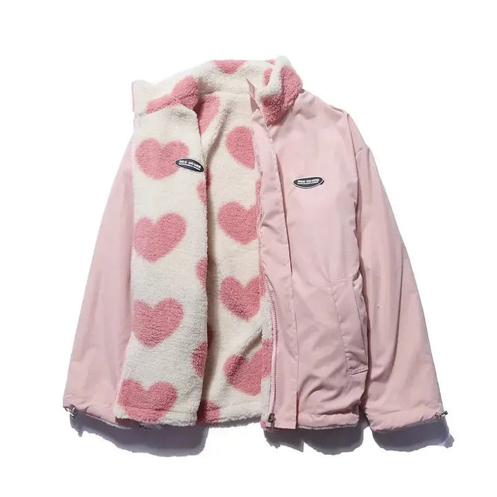 Alma | Reversible jacket with hearts