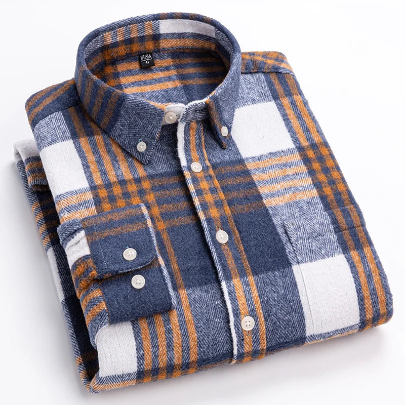 Dave | Kasner Long Sleeve Plaid Cotton Shirt