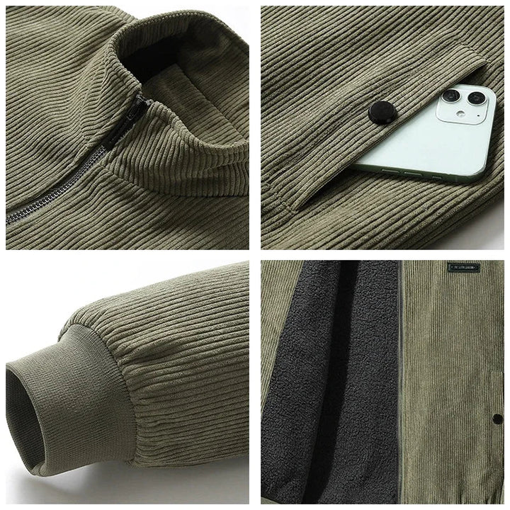 Udo | cord jacket with fleece lining
