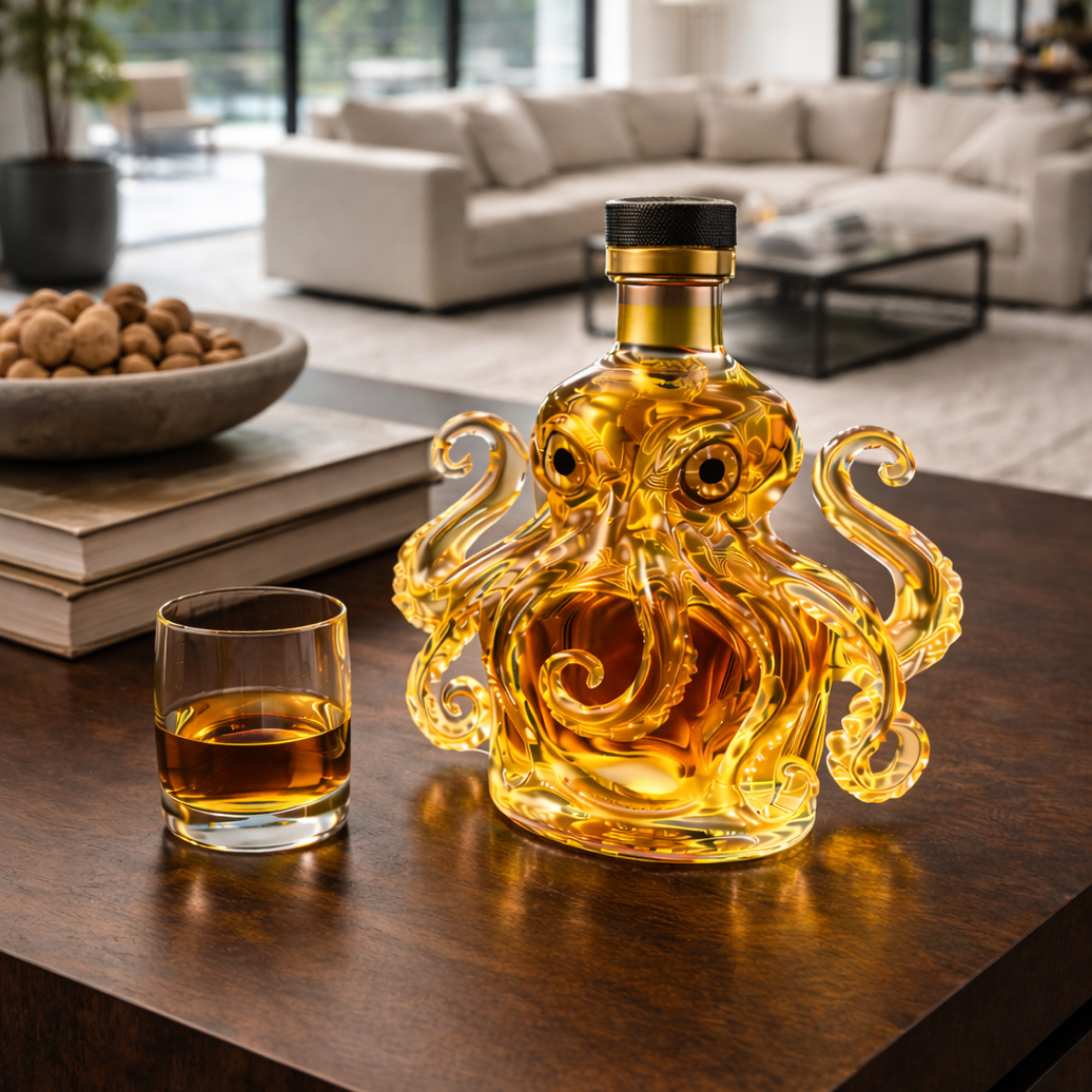 Whiskey Bottle - Octopus Edition