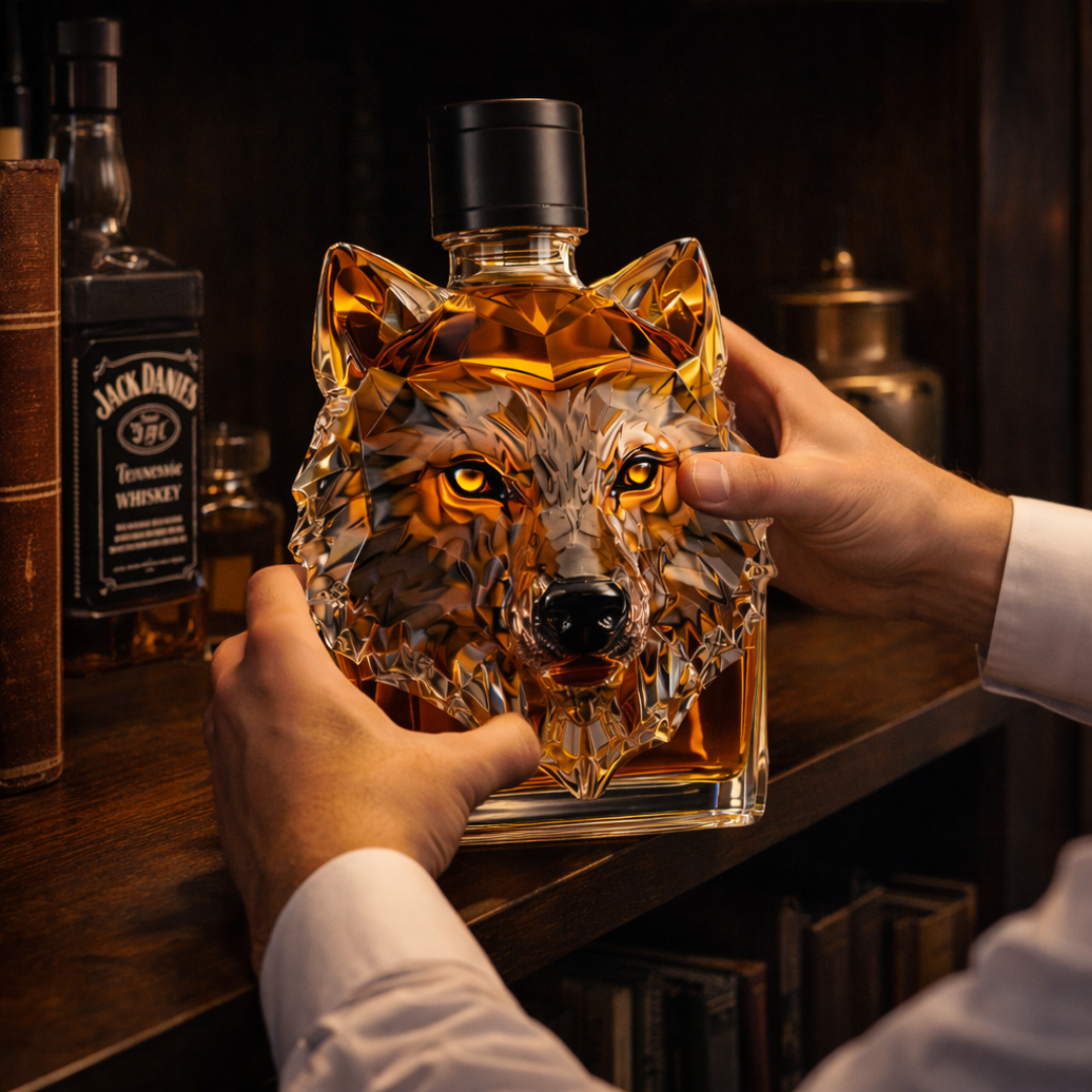 Whiskey Bottle - Wolf Edition