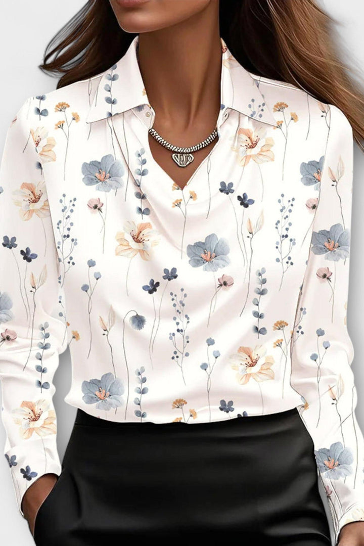 Sofia – Satin Blouse with a Shimmering Finish