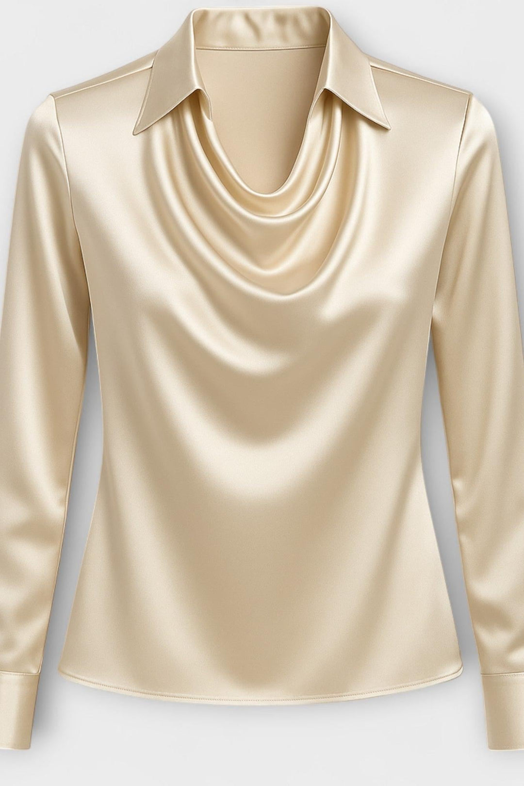 Sofia – Satin Blouse with a Shimmering Finish
