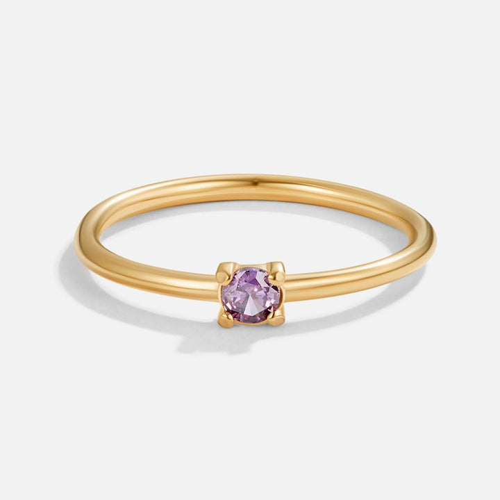 Golden Birthstone Rings