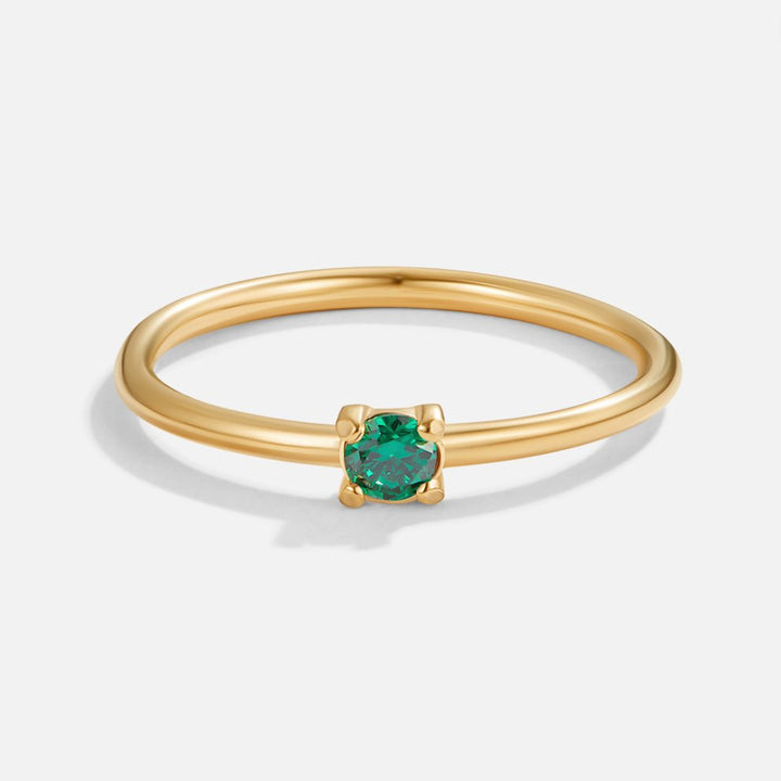 Golden Birthstone Rings