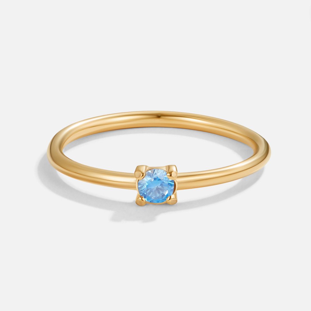 Golden Birthstone Rings