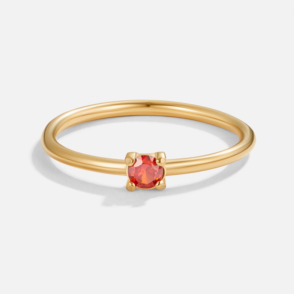 Golden Birthstone Rings