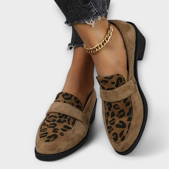 Aurora - Elegant Women's Shoes with Leopard Print