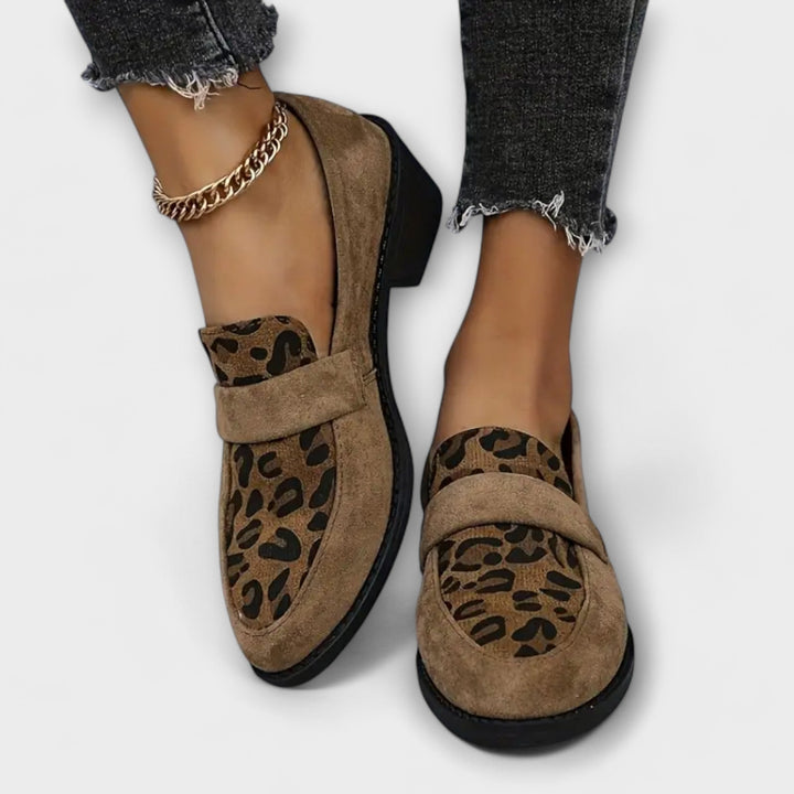 Aurora - Elegant Women's Shoes with Leopard Print
