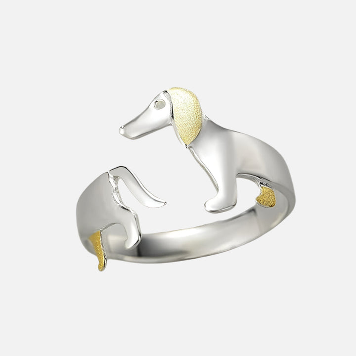 Sterling silver 925 dachshund ring – Adjustable size